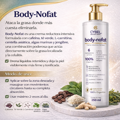 BODY - NOFAT - Crema Reductora y Reafirmante Corporal - 250g